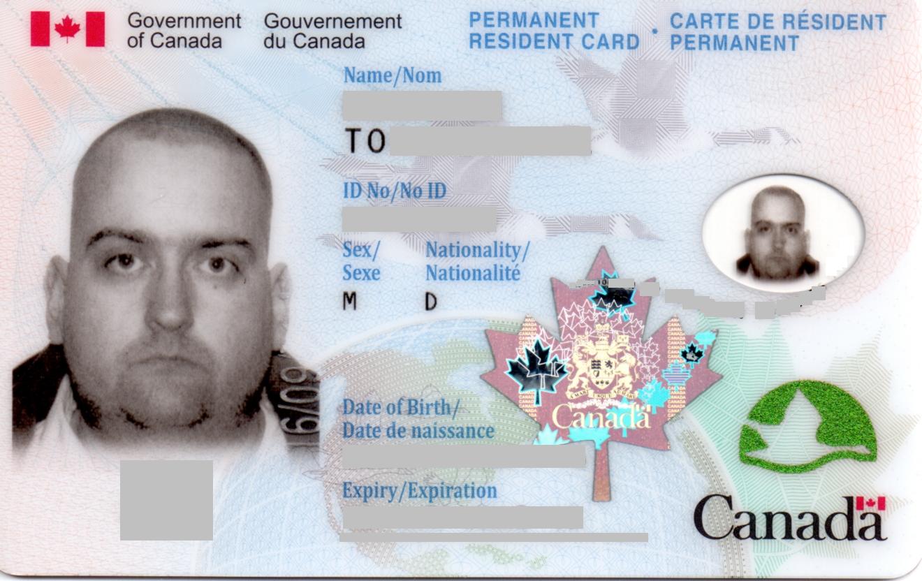 Permanent Resident Card Canada